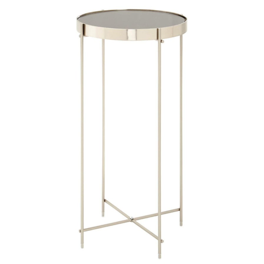 FURNITURE Premier Side Tables | Allure Grey Mirror Tall Side Table