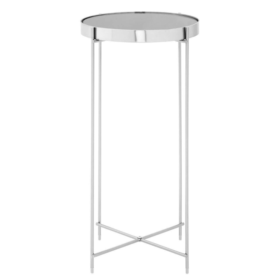 FURNITURE Premier Side Tables | Allure Grey Mirror Tall Side Table