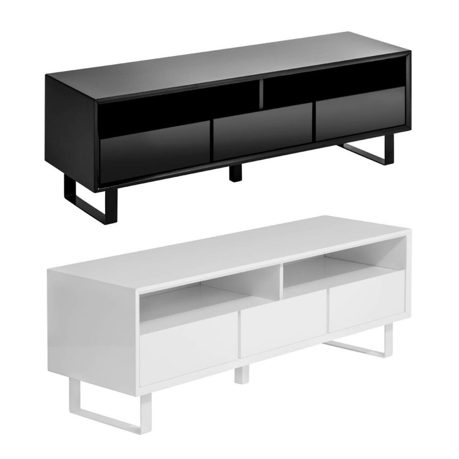 FURNITURE Premier Storage | Moritz White High Gloss Media Cabinet