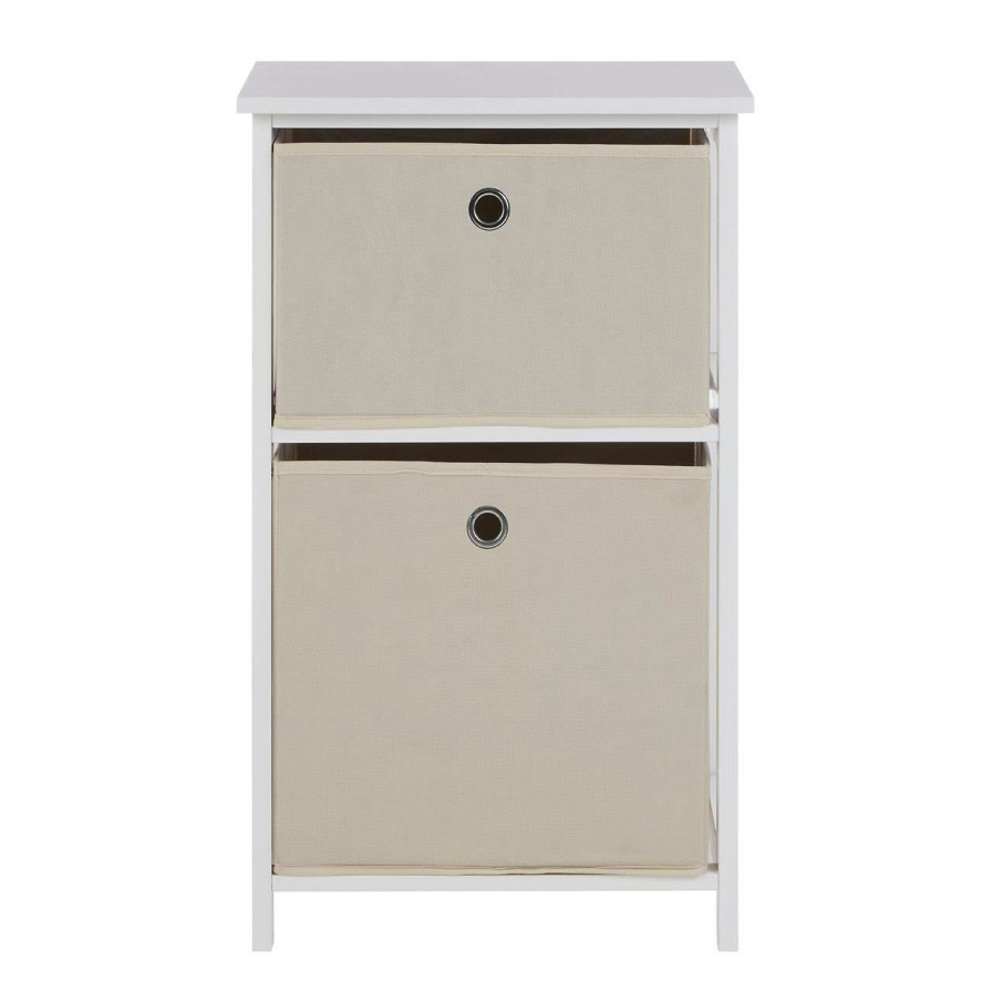 FURNITURE Premier Storage | Lindo 2 Natural Fabric Drawers Cabinet