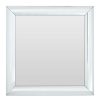 Bathe and Utility Fifty Five South Mirrors | Thick Silver Frame Small Square Wall Mirror