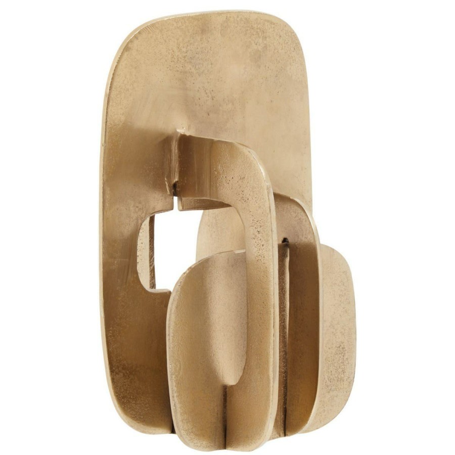 Accessories Fifty Five South Sculptures and Ornaments | Prato Gold Finish Abstract Sculpture
