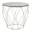 FURNITURE Premier Side Tables | Allure End Table With Brushed Nickel Base