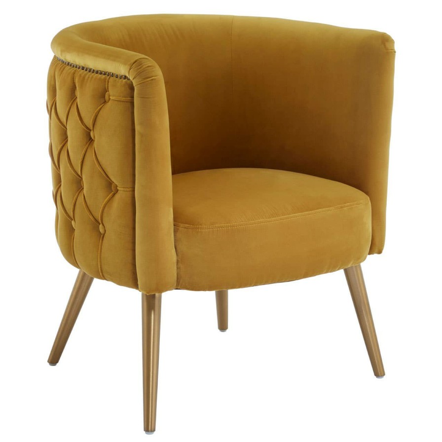 FURNITURE Fifty Five South Seating | Manhattan Yellow Tub Chair