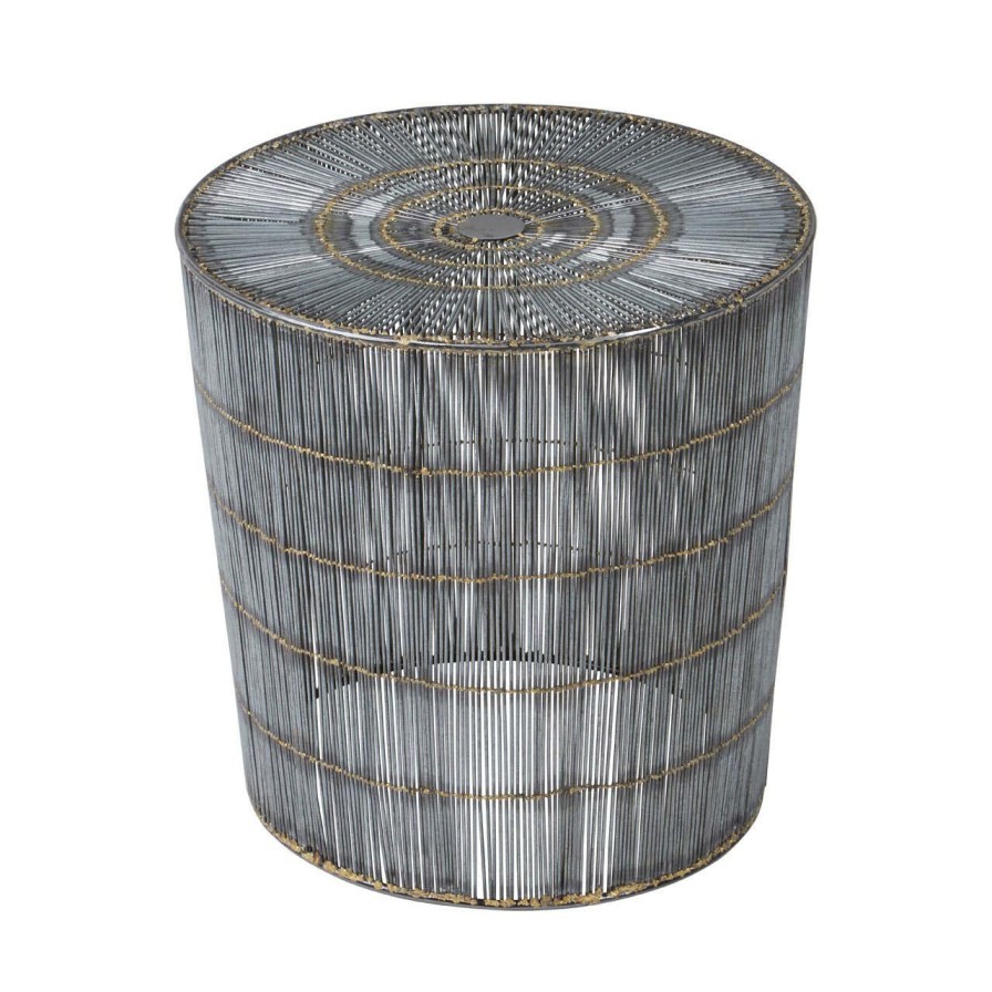 FURNITURE Fifty Five South Side Tables | Templar Natural Wireframe Side Table