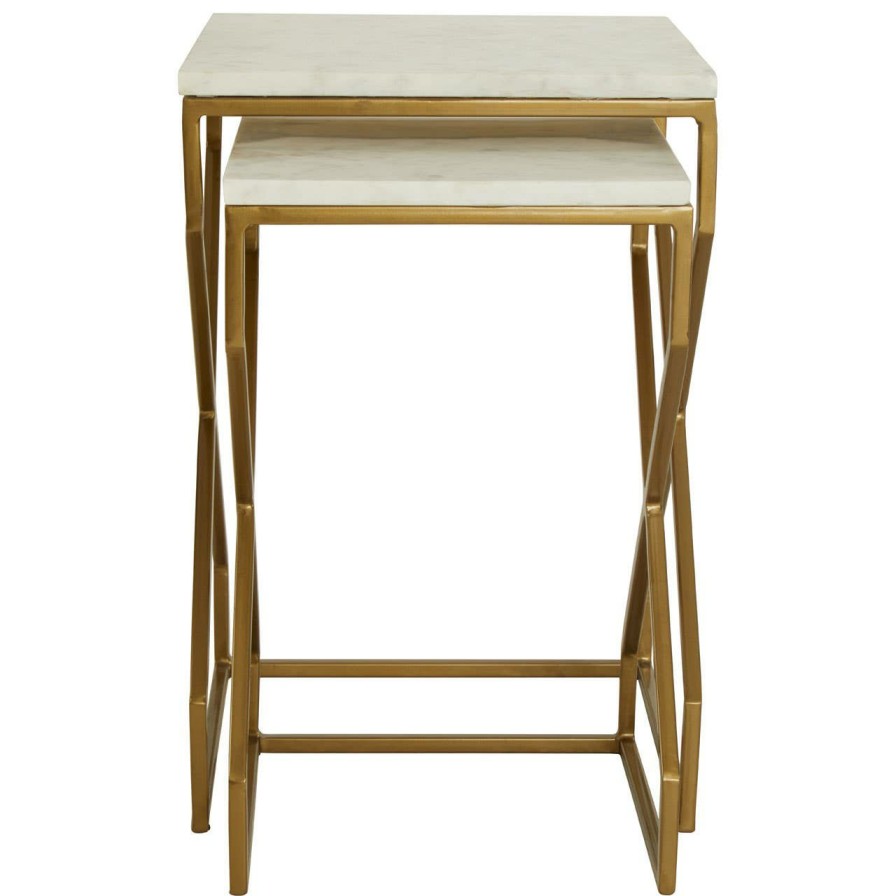 FURNITURE Fifty Five South Side Tables | Rabia Set Of 2 Nesting Side Tables