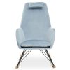 FURNITURE Premier Seating | Stockholm Blue Velvet Rocking Chair