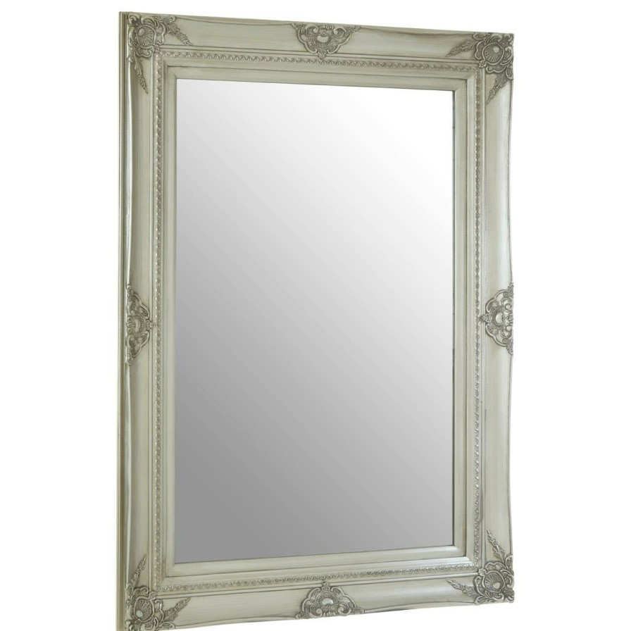 Bathe and Utility Premier Mirrors | Baroque Rectangular Silver Wall Mirror