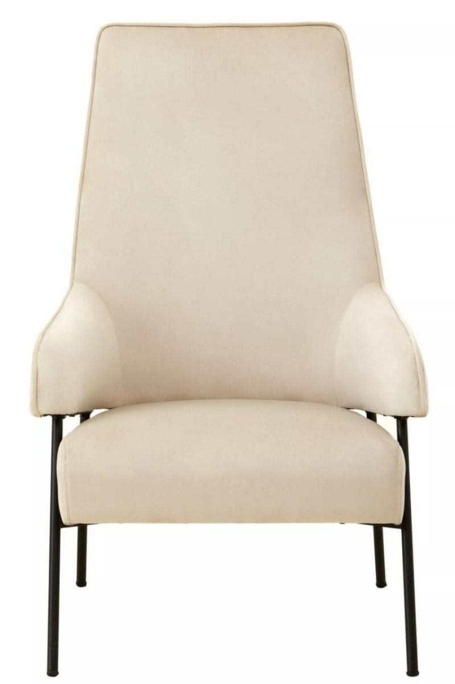 FURNITURE Fifty Five South Seating | Henia Cream Velvet Chair