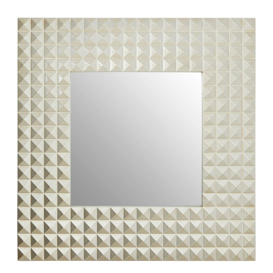 Bathe and Utility Premier Mirrors | Champagne Finish 3D Geometric Wall Mirror
