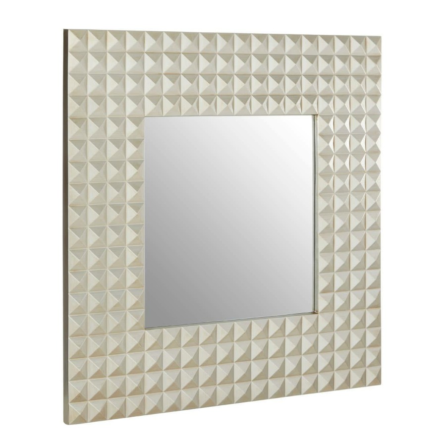 Bathe and Utility Premier Mirrors | Champagne Finish 3D Geometric Wall Mirror