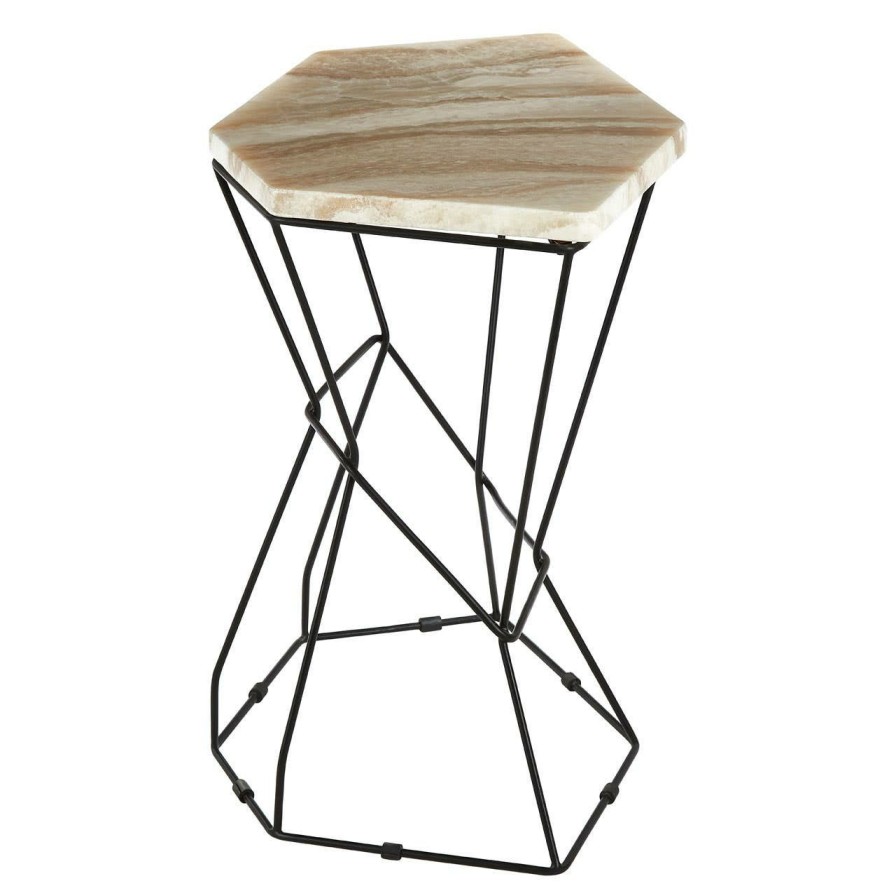 FURNITURE Fifty Five South Side Tables | Relic Side Table With Patterned Top
