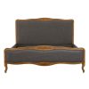 FURNITURE Fifty Five South Beds | Parkside Grey Fabric Super Kingsize Bed