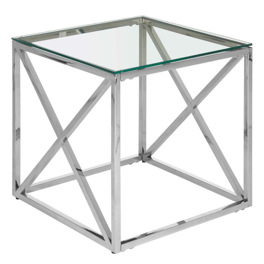 FURNITURE Premier Side Tables | Allure End Table With Cross Base