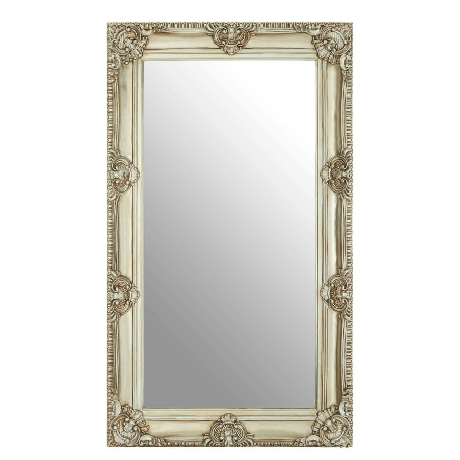 Bathe and Utility Fifty Five South Mirrors | Marseille Champagne Bead And Reel Wall Mirror