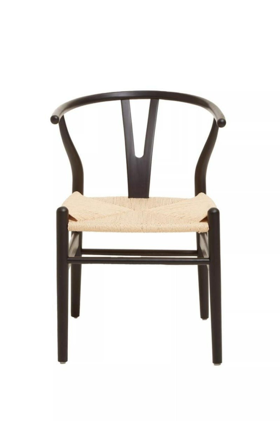 FURNITURE Fifty Five South Seating | Lyon Wishbone Matte Black Chair