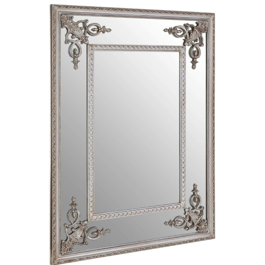 Bathe and Utility Fifty Five South Mirrors | Marseille Champagne Bead Frame Wall Mirror