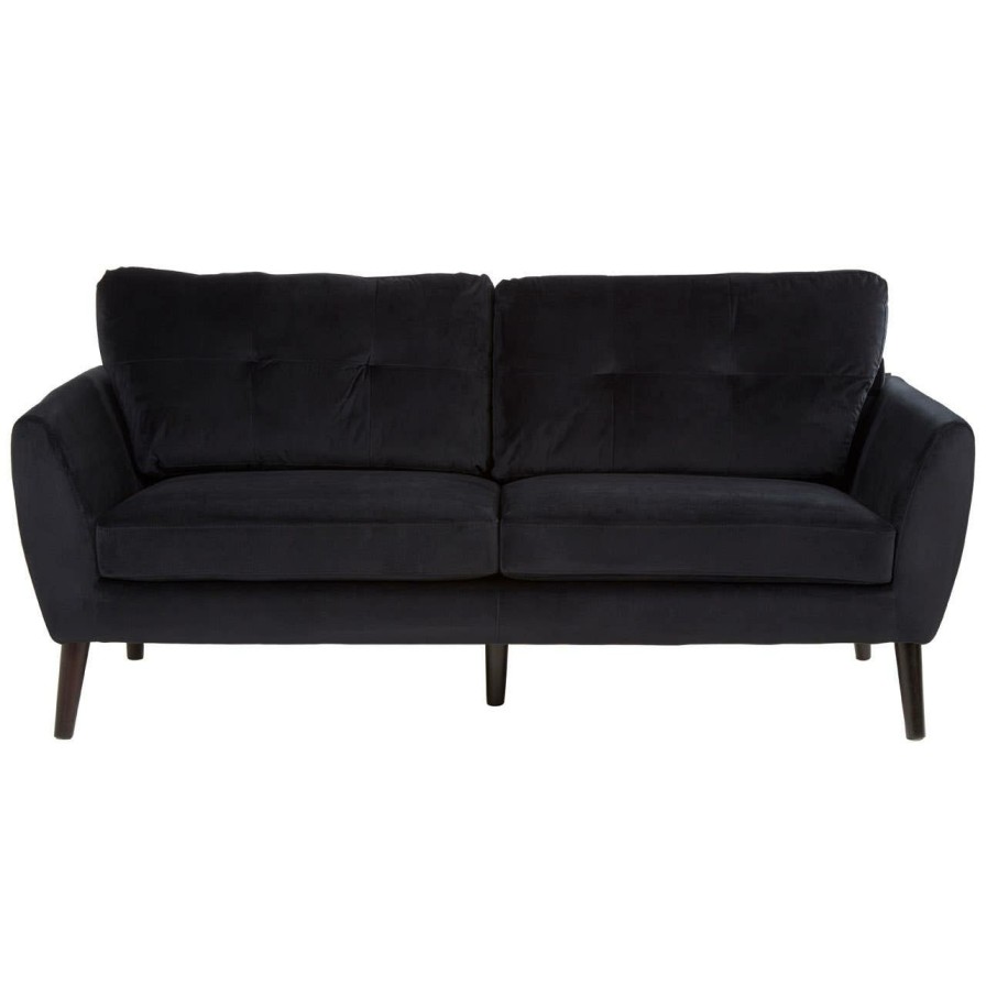 FURNITURE Premier Seating | Solstice 3 Seat Black Sofa