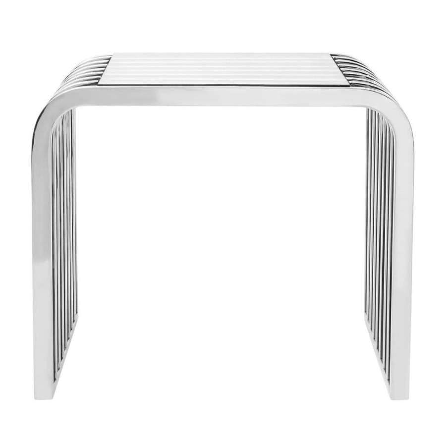 FURNITURE Fifty Five South Side Tables | Vogue Slatted End Table