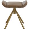 FURNITURE Fifty Five South Stools | Buffalo Grey Leather Footstool