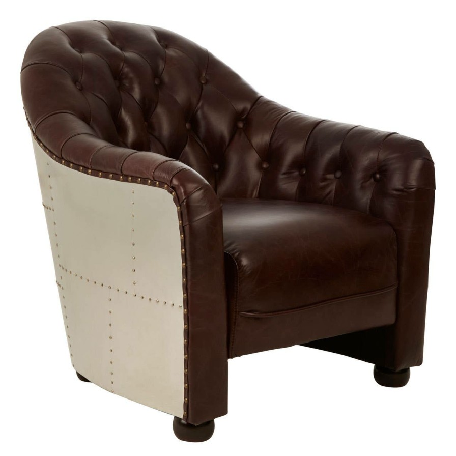 FURNITURE Fifty Five South Seating | Victor Classic Armchair With Buttoned Back