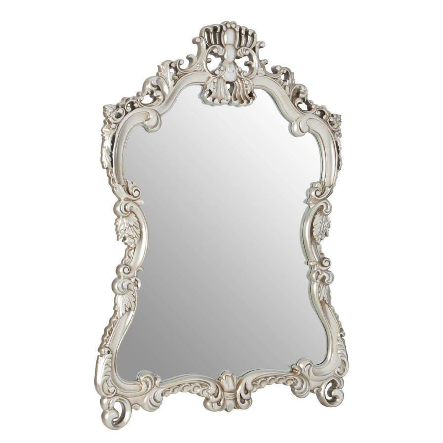 Bathe and Utility Premier Mirrors | Champagne Decorative Swirl Design Wall Mirror