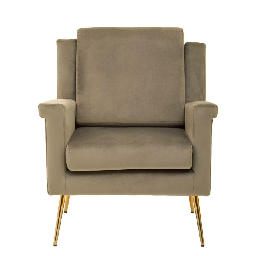 FURNITURE Fifty Five South Seating | Salma Mink Velvet Armchair