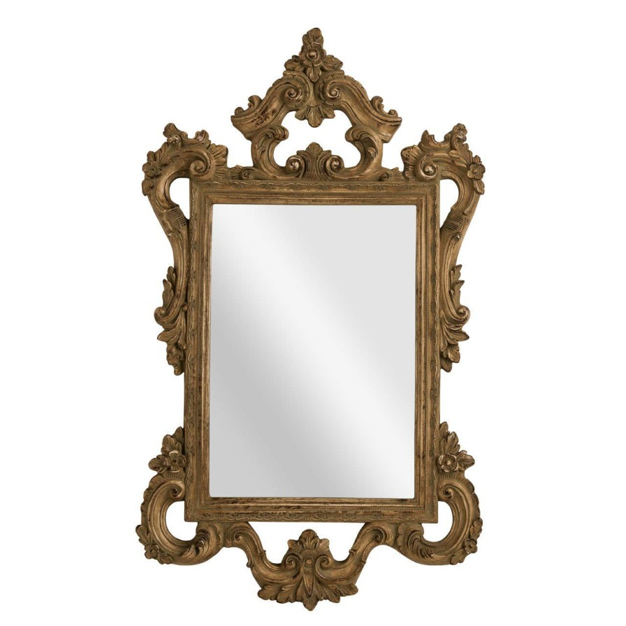Bathe and Utility Premier Mirrors | Baroque Style Antique Finish Wall Mirror