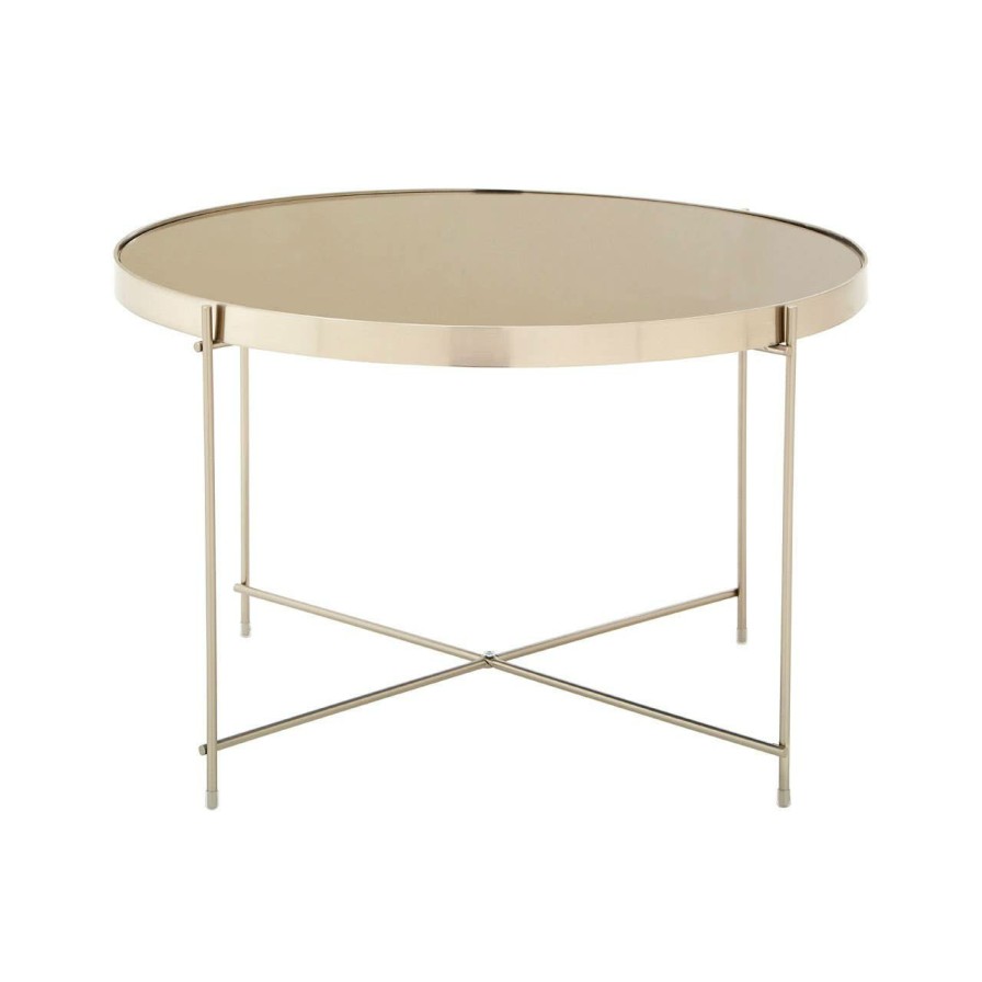 FURNITURE Premier Side Tables | Allure Large Grey Mirror Side Table