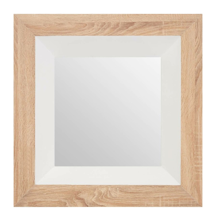 Bathe and Utility Fifty Five South Mirrors | White Gloss Wood Wall Mirror