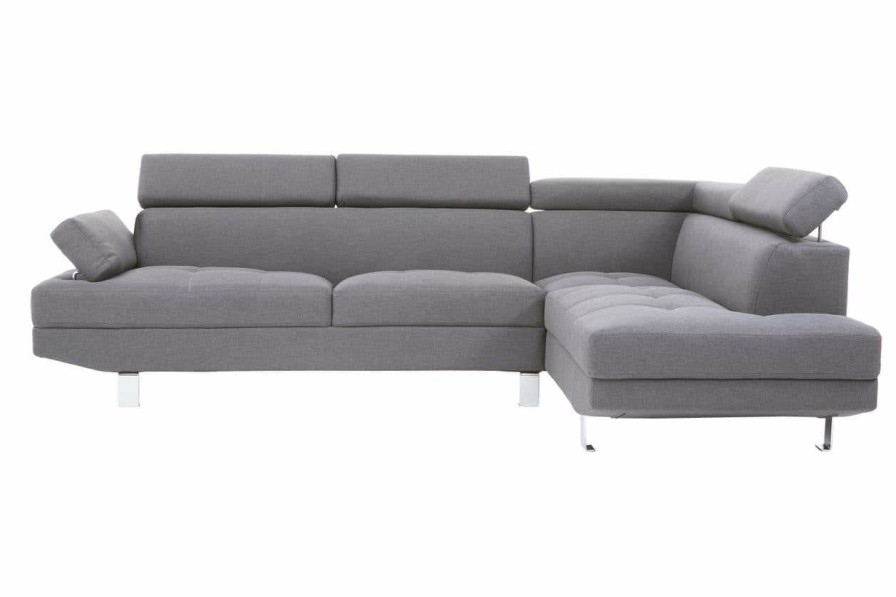 FURNITURE Premier Seating | Hanover Grey Linen Corner Sofa