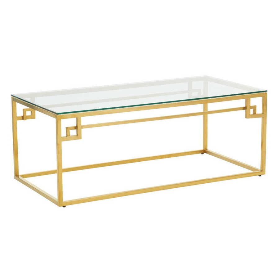 FURNITURE Premier Coffee Tables | Allure Gold Brushed Coffee Table