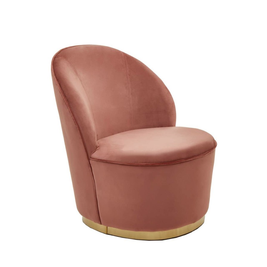 FURNITURE Fifty Five South Seating | Kids Tamra Gold Base Velvet Chair