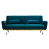 FURNITURE Premier Seating | Hatton Green Velvet Sofa Bed
