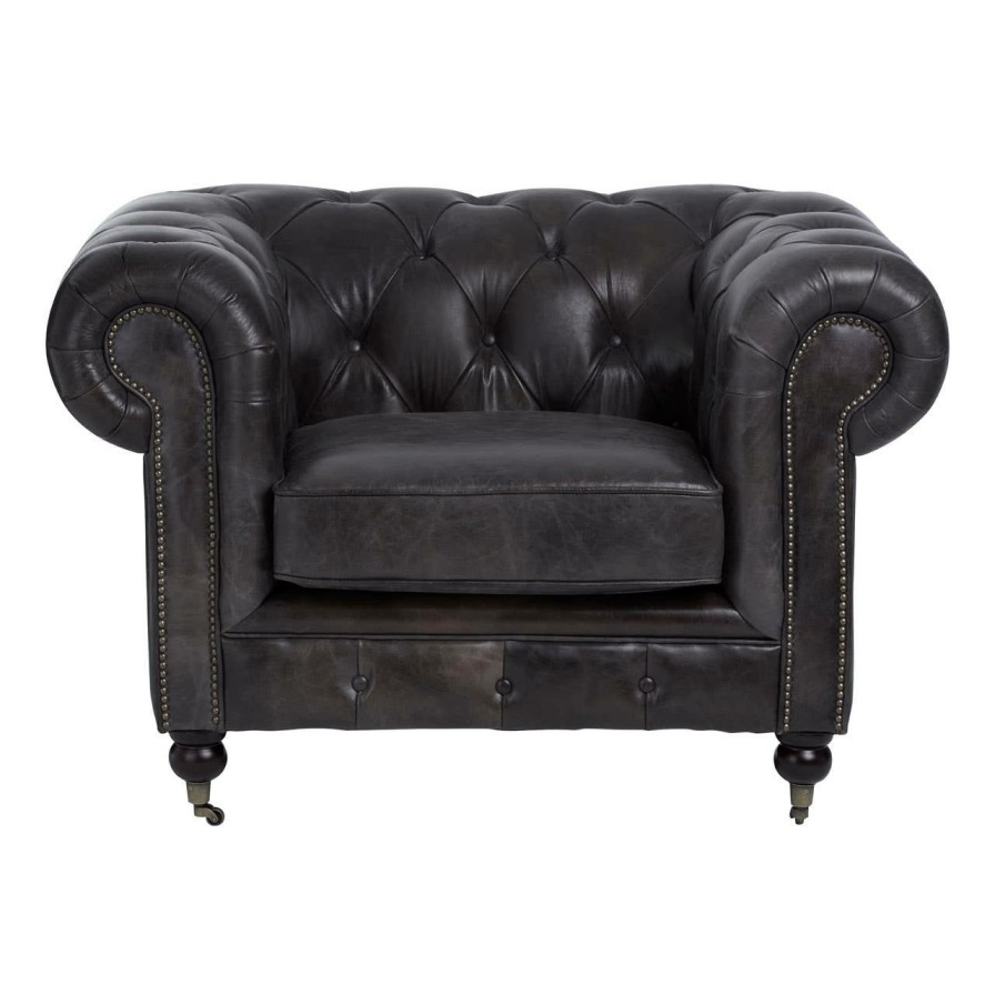 FURNITURE Fifty Five South Seating | Victor Dark Grey Chair
