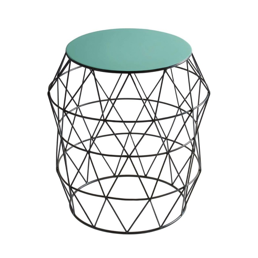 FURNITURE Premier Side Tables | Corina Side Table With Green Enamel Top