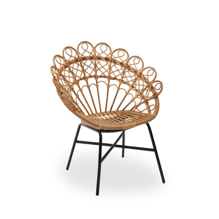 FURNITURE Fifty Five South Seating | Java Natural Rattan Peacock Chair