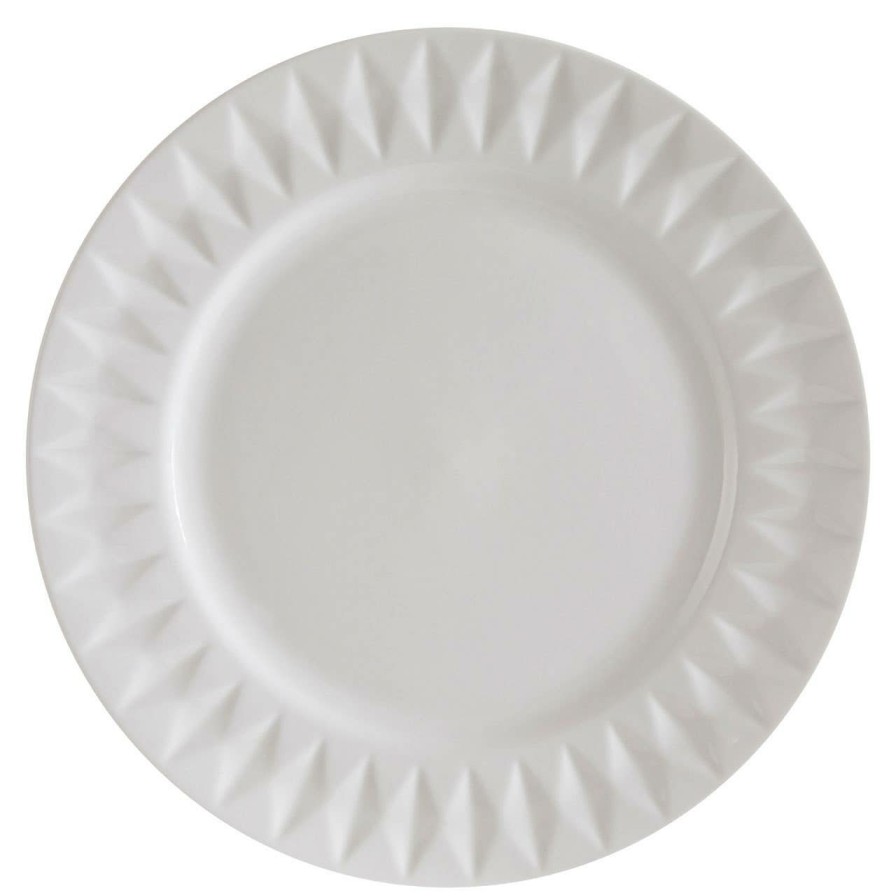 Kitchen and Dining Premier Dinner Sets | Livorno 16 Pc Embossed Geo Dinner Set