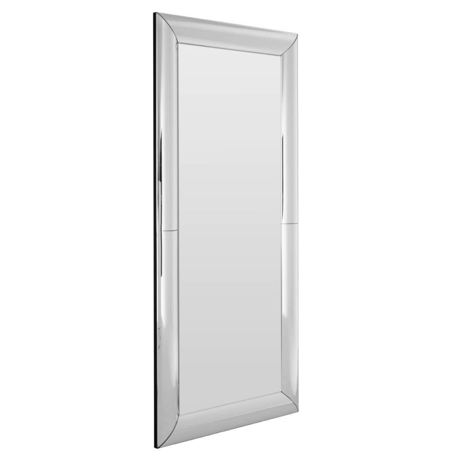Bathe and Utility Fifty Five South Mirrors | Thick Silver Frame Large Square Wall Mirror