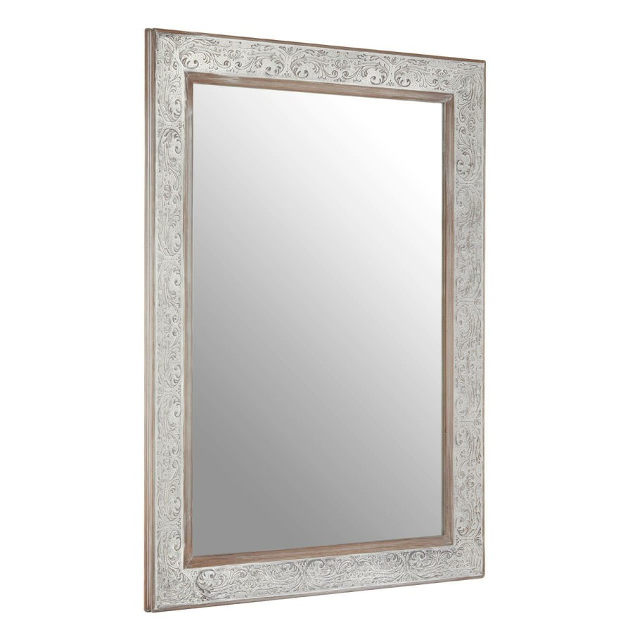 Bathe and Utility Premier Mirrors | Antique Silver Rectangular Wall Mirror