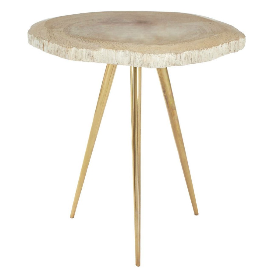 FURNITURE Fifty Five South Side Tables | Relic Side Table With Petrified Wood Top