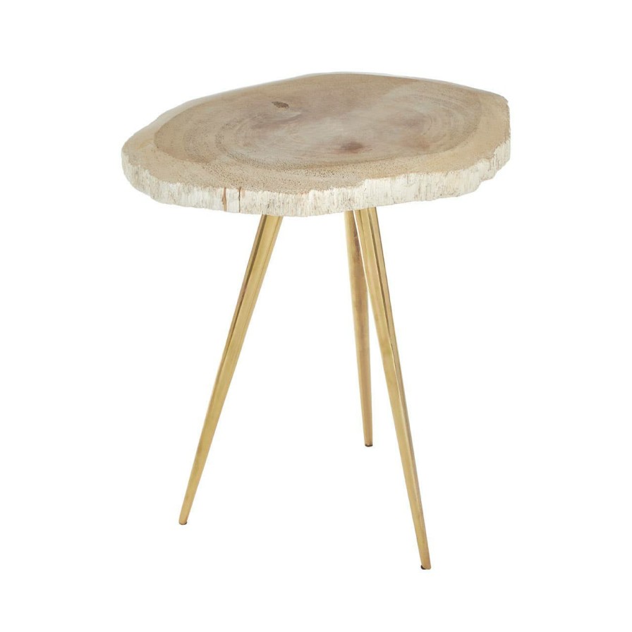 FURNITURE Fifty Five South Side Tables | Relic Side Table With Petrified Wood Top