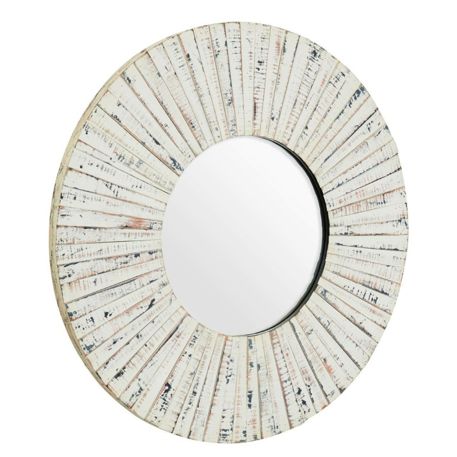 Bathe and Utility Fifty Five South Mirrors | Driftwood White Wash Wall Mirror