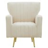 FURNITURE Fifty Five South Armchairs | Hayley Natural Velvet Armchair