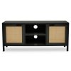 FURNITURE Premier Shelving | Sherman Black Wood Media Unit