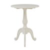 FURNITURE Fifty Five South Side Tables | Loire Round White Pedestal Table