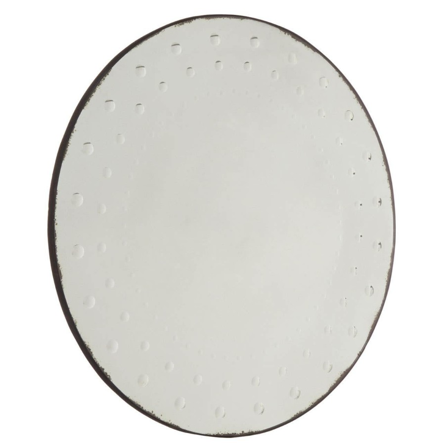 Bathe and Utility Fifty Five South Mirrors | Riza Round Mixed Bubble Effect Wall Mirror