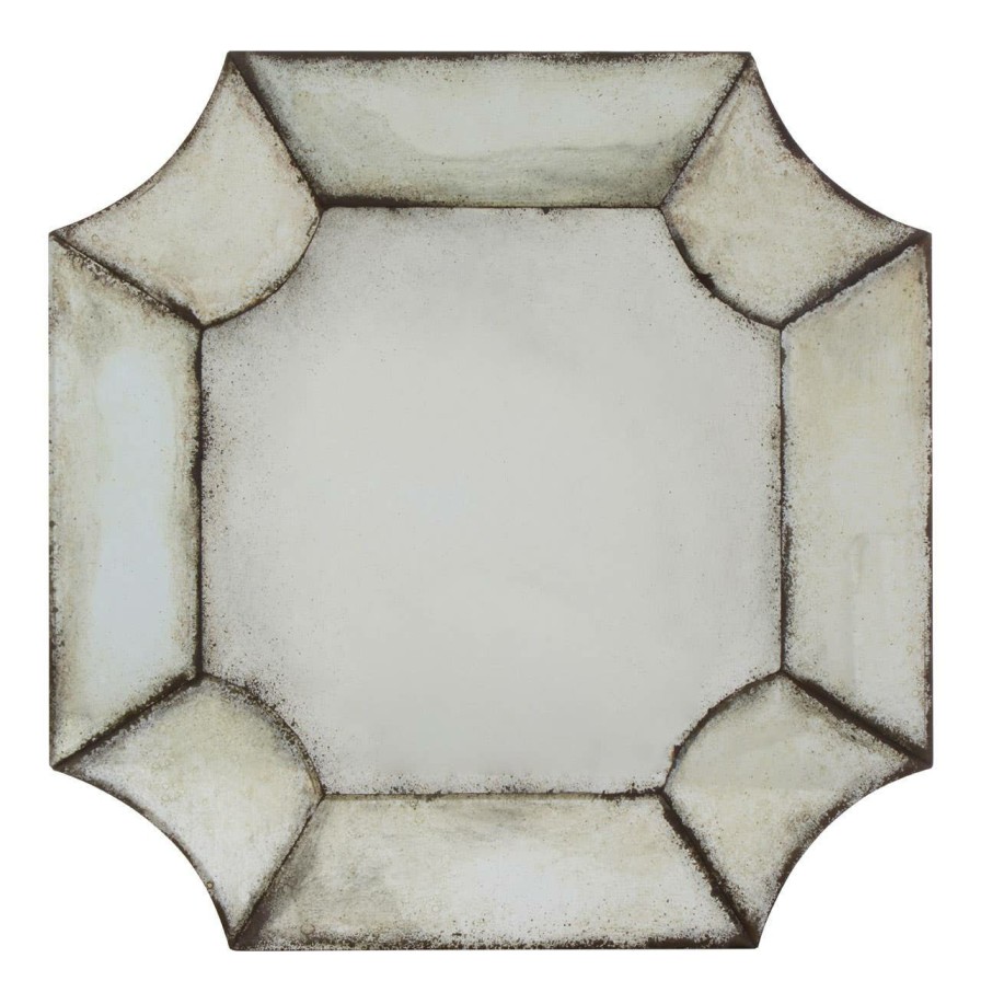 Bathe and Utility Fifty Five South Mirrors | Riza Wall Mirror With Curved Corners