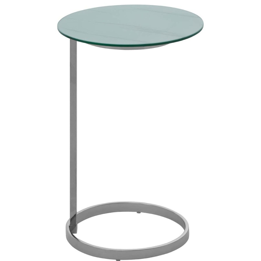 FURNITURE Fifty Five South Side Tables | Oria End Table With White Marble Effect Top