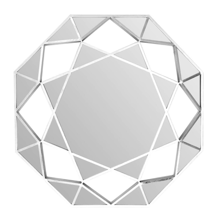 Bathe and Utility Premier Mirrors | Marcia Silver Octagonal Wall Mirror